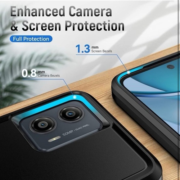 New Moto G 5G Case with Screen Protector - Heavy-Duty Tough Rugged Shockproof Pr - Picture 5 of 11